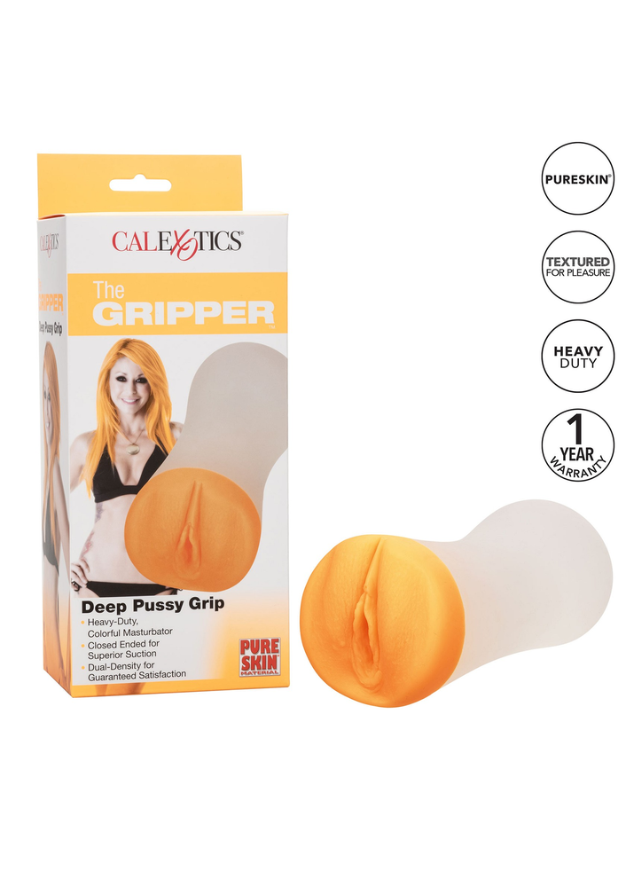 CalExotics The Gripper Deep Pussy Grip ORANGE - 9
