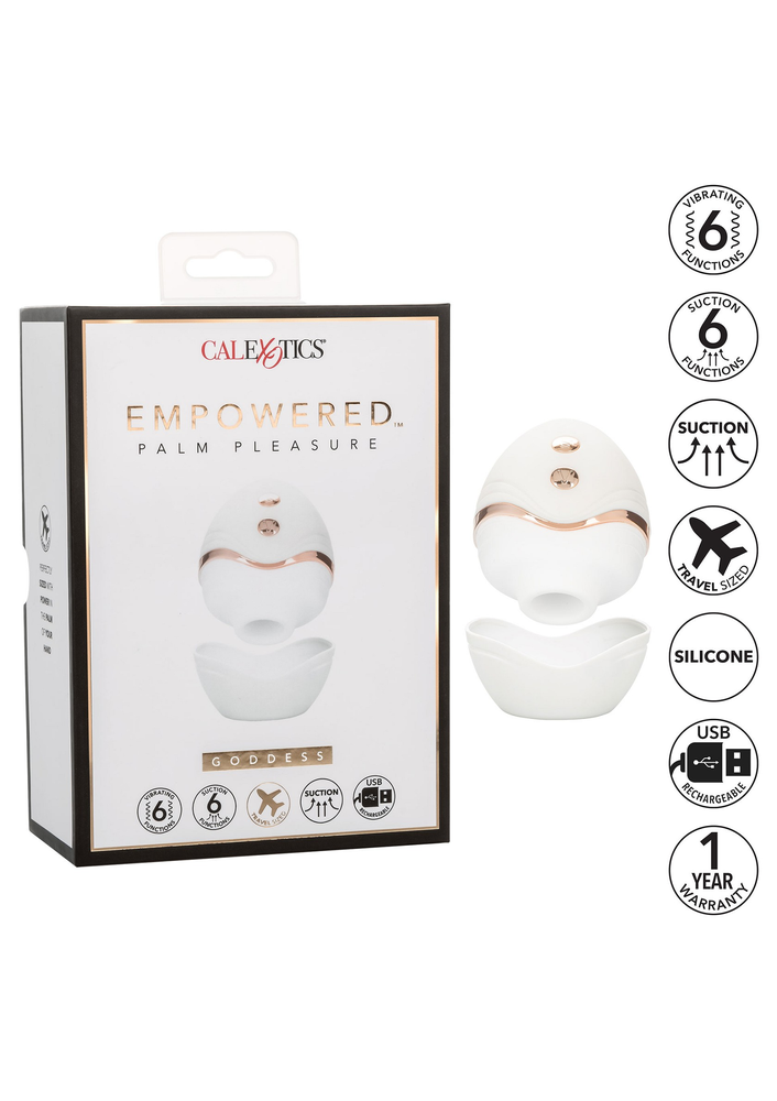 CalExotics Empowered Palm Pleasure Goddess WHITE - 2