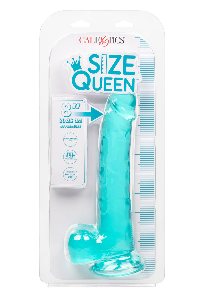CalExotics Size Queen 8'/20.25 cm BLUE - 9