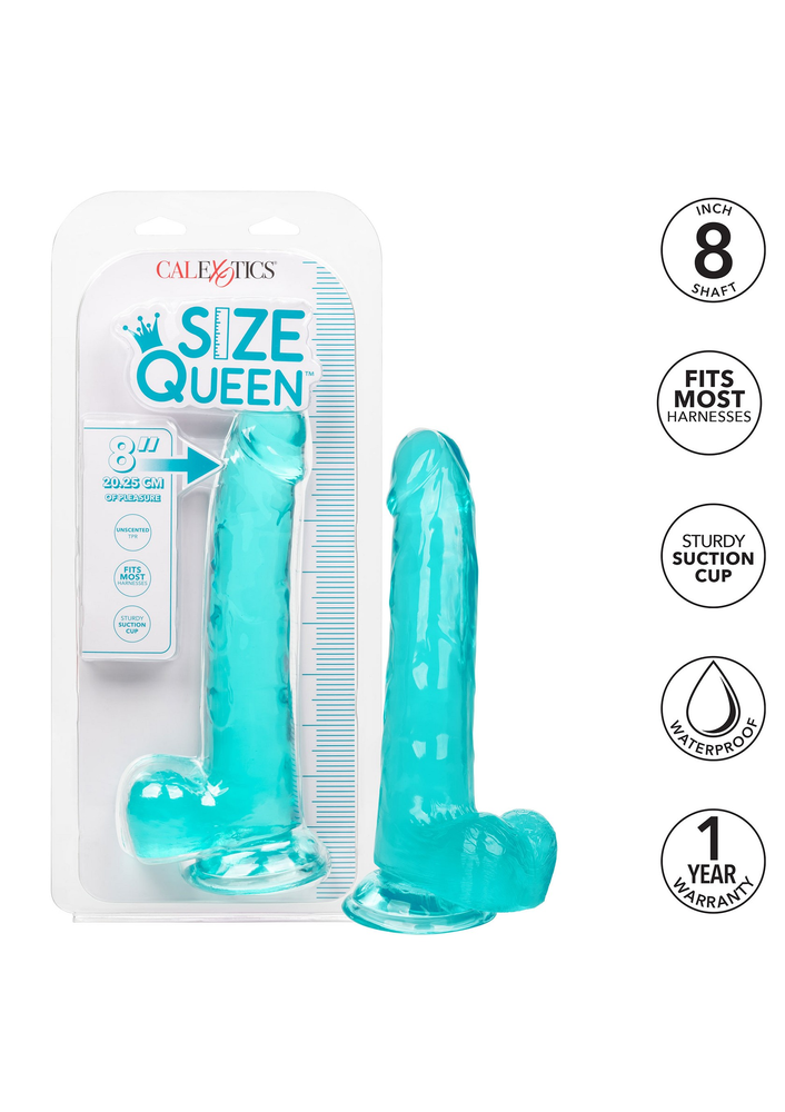 CalExotics Size Queen 8'/20.25 cm BLUE - 4