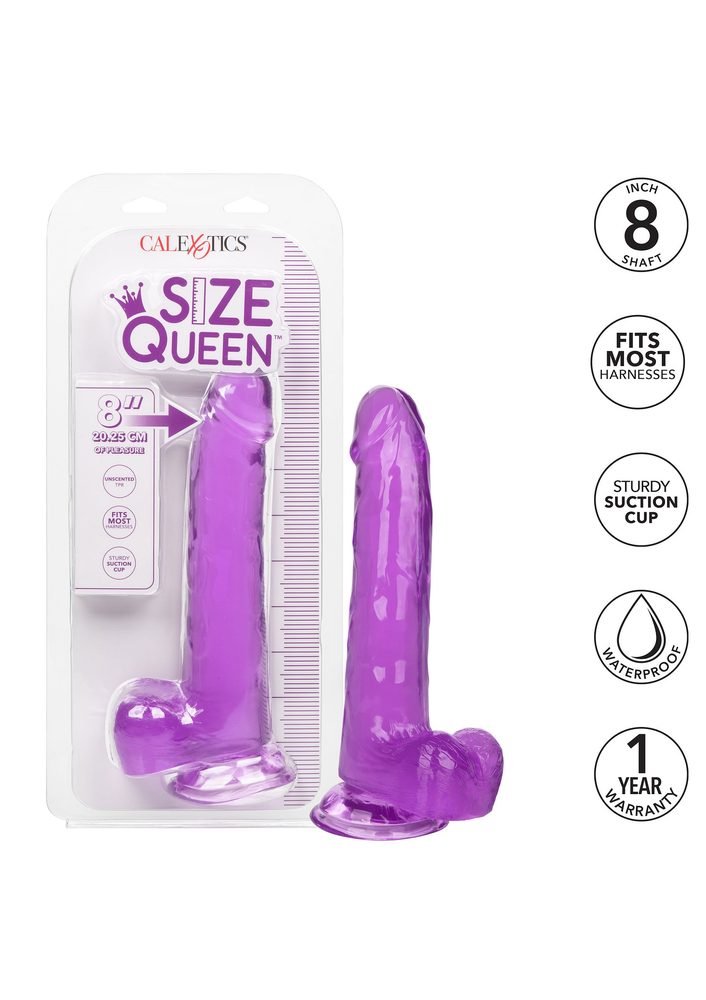 CalExotics Size Queen 8'/20.25 cm PURPLE - 1