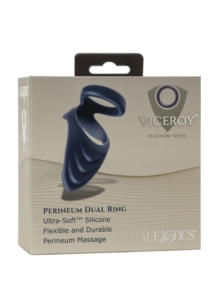 CalExotics Viceroy Perineum Dual Ring BLUE - 4