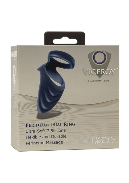 CalExotics Viceroy Perineum Dual Ring BLUE - 4