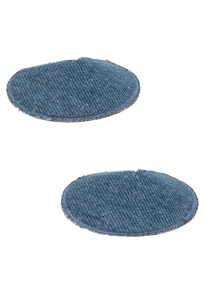 CalExotics Ride 'em Premium Denim Collection Round Pasties BLUE - 304