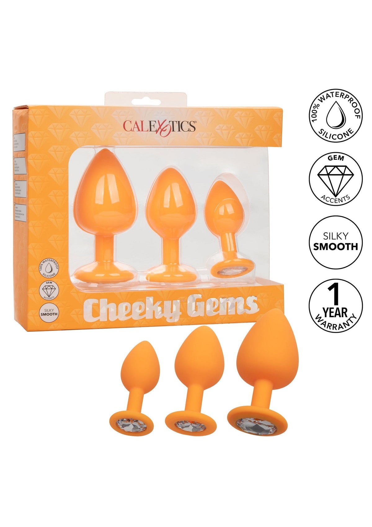 Cheeky Gems 3 pcs ORANGE - 3