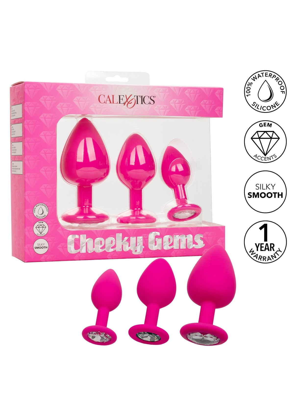 Cheeky Gems 3 pcs PINK - 7