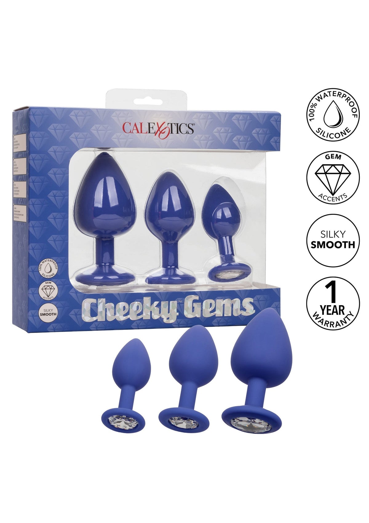Cheeky Gems 3 pcs PURPLE - 3