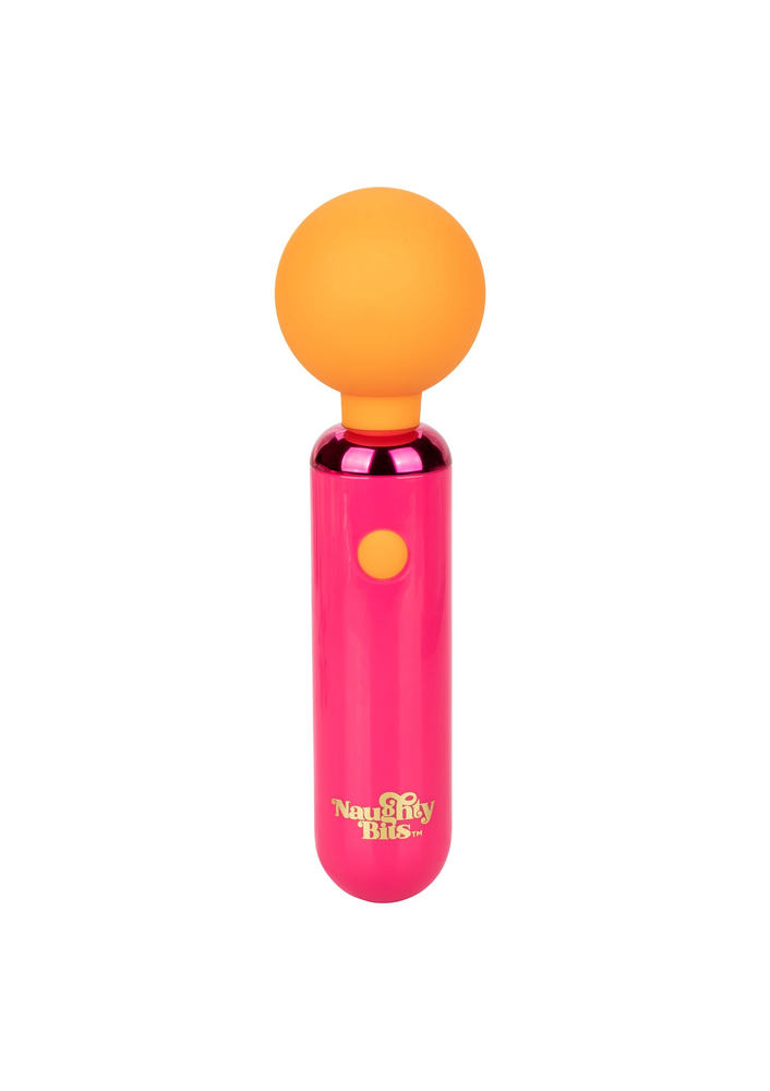 CalExotics Naughty Bits Home Cumming Queen Vibrating Wand ORANGE - 11
