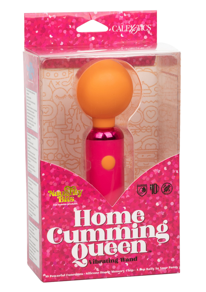 CalExotics Naughty Bits Home Cumming Queen Vibrating Wand ORANGE - 10