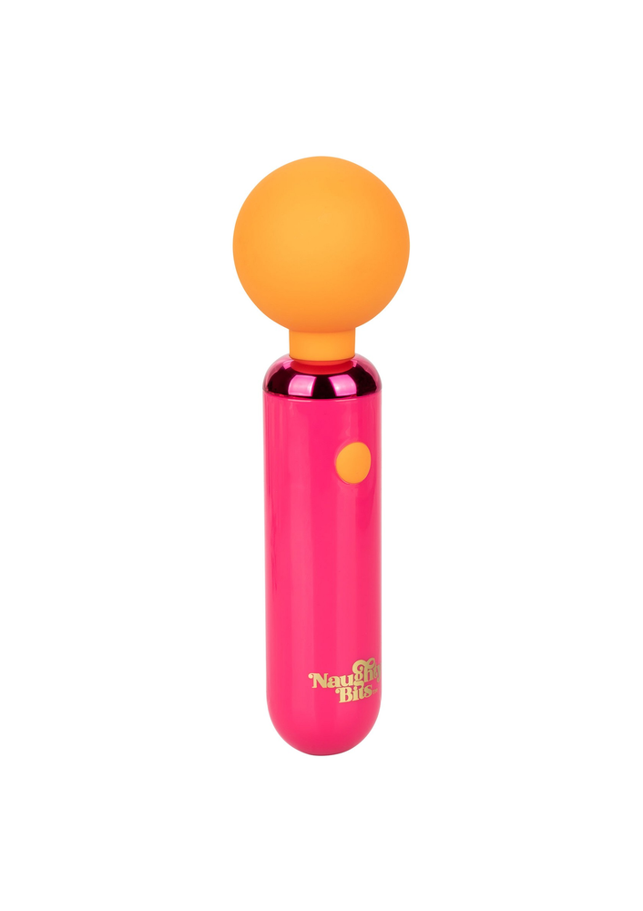 CalExotics Naughty Bits Home Cumming Queen Vibrating Wand ORANGE - 5