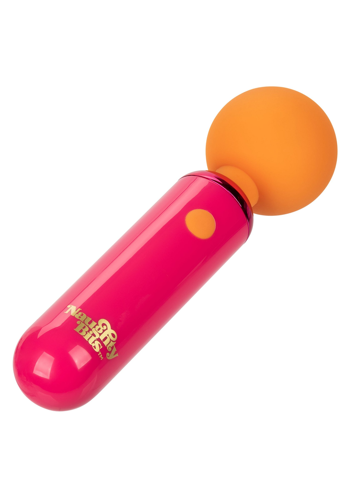 CalExotics Naughty Bits Home Cumming Queen Vibrating Wand ORANGE - 0