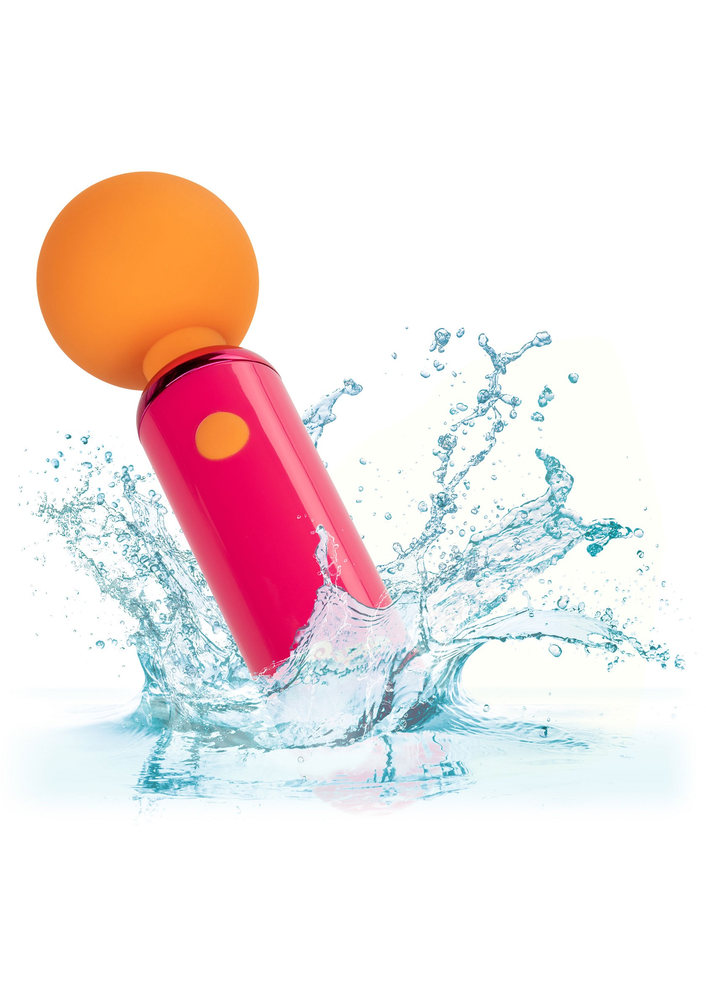 CalExotics Naughty Bits Home Cumming Queen Vibrating Wand ORANGE - 6