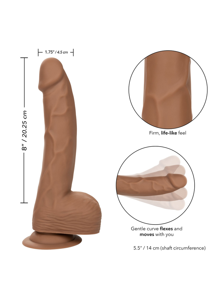 CalExotics Silicone Studs 8'/20.25 cm BROWN - 2