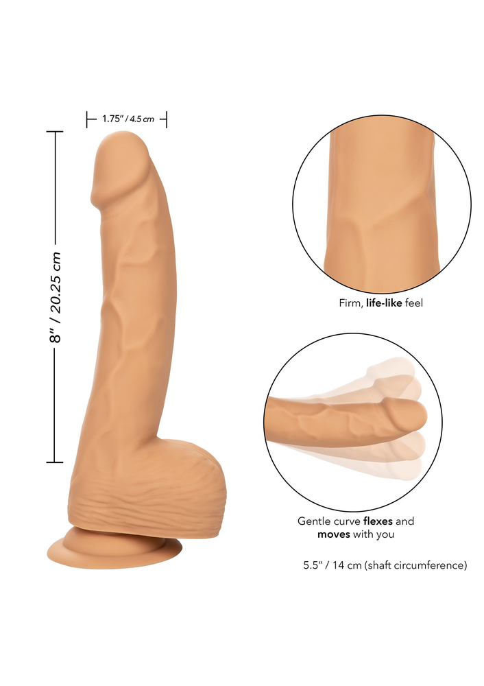 CalExotics Silicone Studs 8'/20.25 cm SKIN - 0
