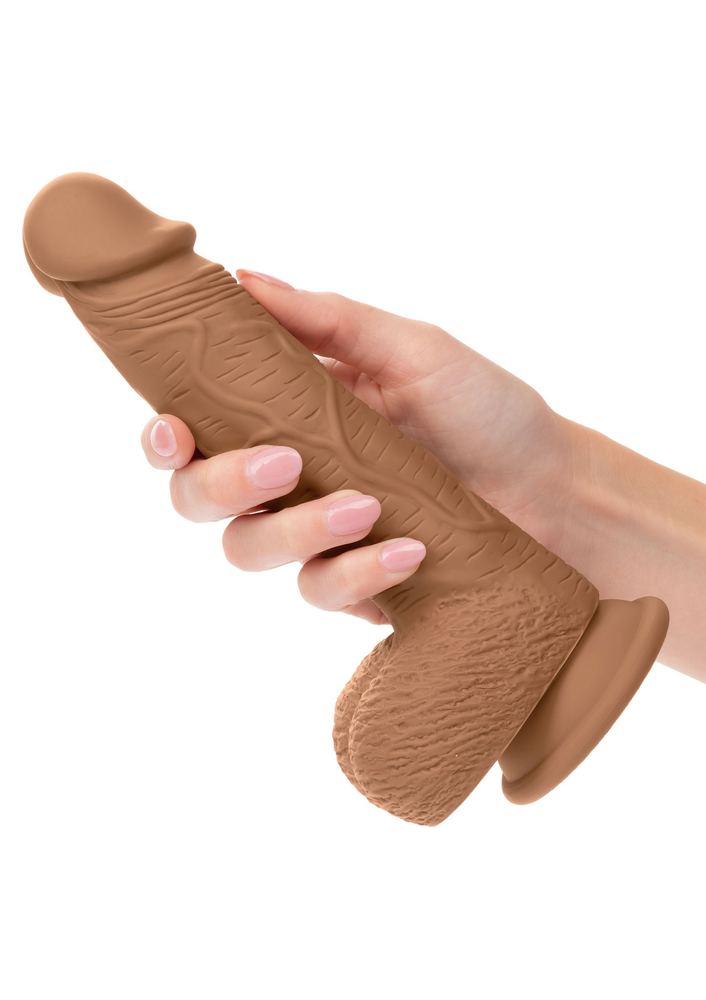CalExotics Dual Density Silicone Studs 6.25”/16 BROWN - 7