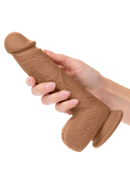CalExotics Dual Density Silicone Studs 6.25”/16 BROWN - 7