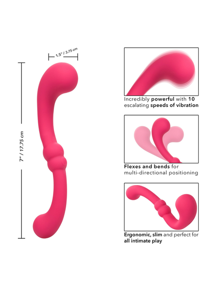 CalExotics Pretty Little Wands Curvy PINK - 1