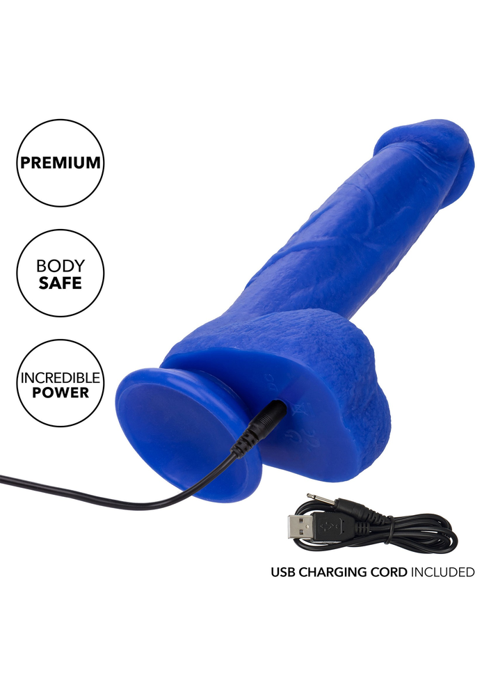 CalExotics Admiral 8” Vibrating Captain BLUE - 434