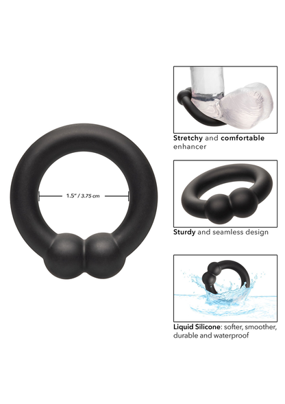 CalExotics Alpha Liquid Silicone Muscle Ring BLACK - 3