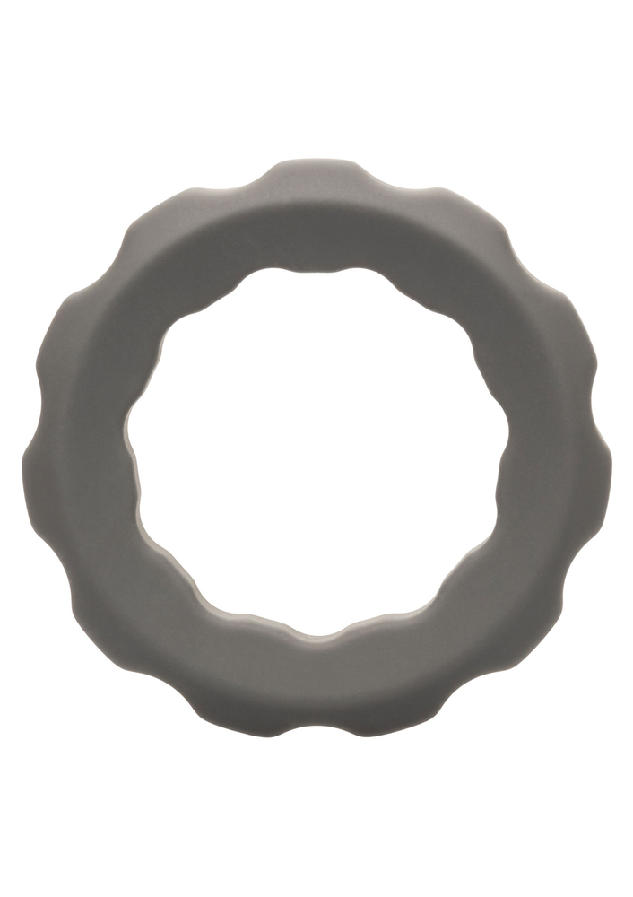 CalExotics Alpha Liquid Silicone Erect Ring GREY - 4
