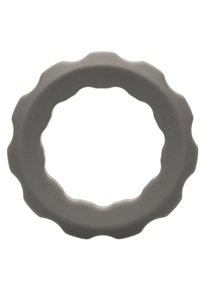 CalExotics Alpha Liquid Silicone Erect Ring GREY - 4