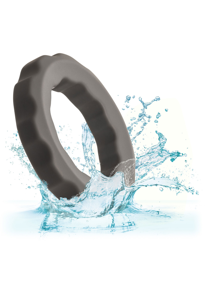 CalExotics Alpha Liquid Silicone Erect Ring GREY - 7