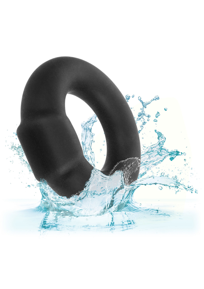CalExotics Alpha Liquid Silicone Optimum Ring BLACK - 1
