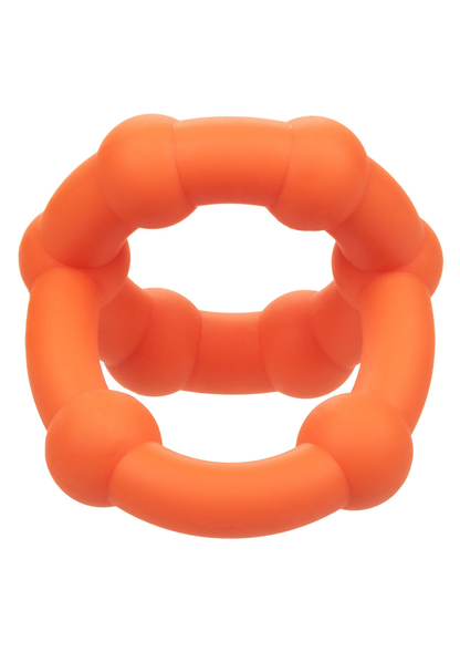 CalExotics Alpha Liquid Silicone All Star Ring ORANGE - 9