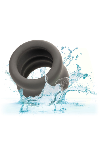 CalExotics Alpha Liquid Silicone Scrotum Ring GREY - 10