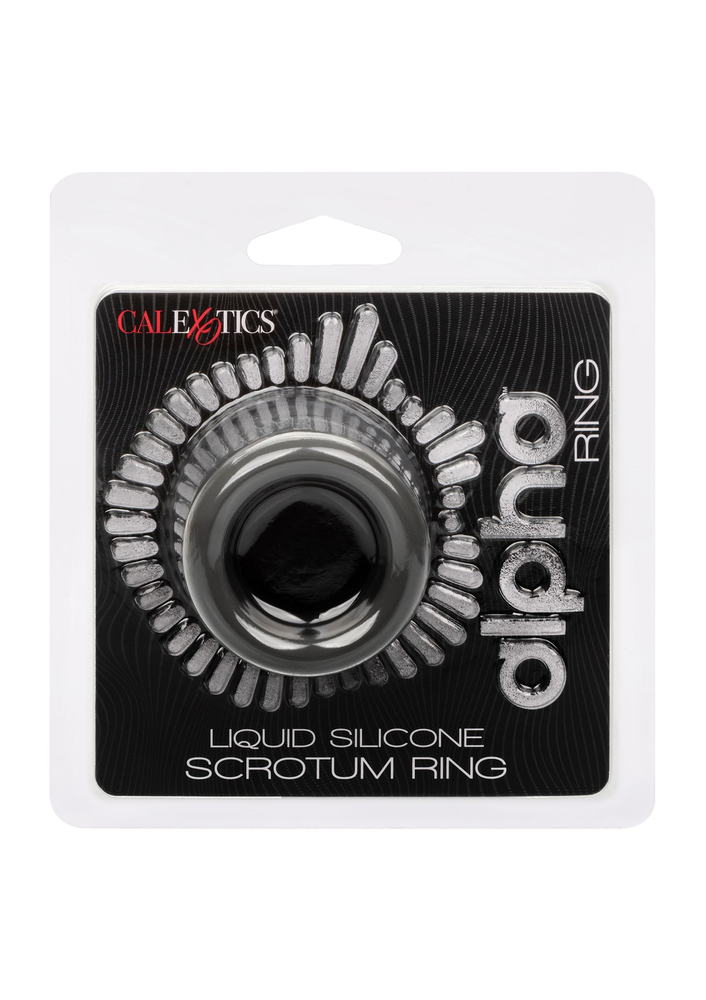 CalExotics Alpha Liquid Silicone Scrotum Ring GREY - 0