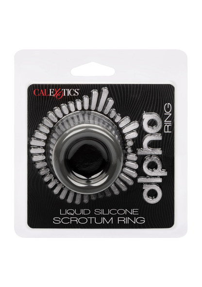 CalExotics Alpha Liquid Silicone Scrotum Ring GREY - 0