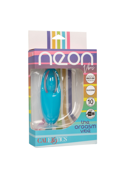 CalExotics Neon Vibes The Orgasm Vibe BLUE - 10