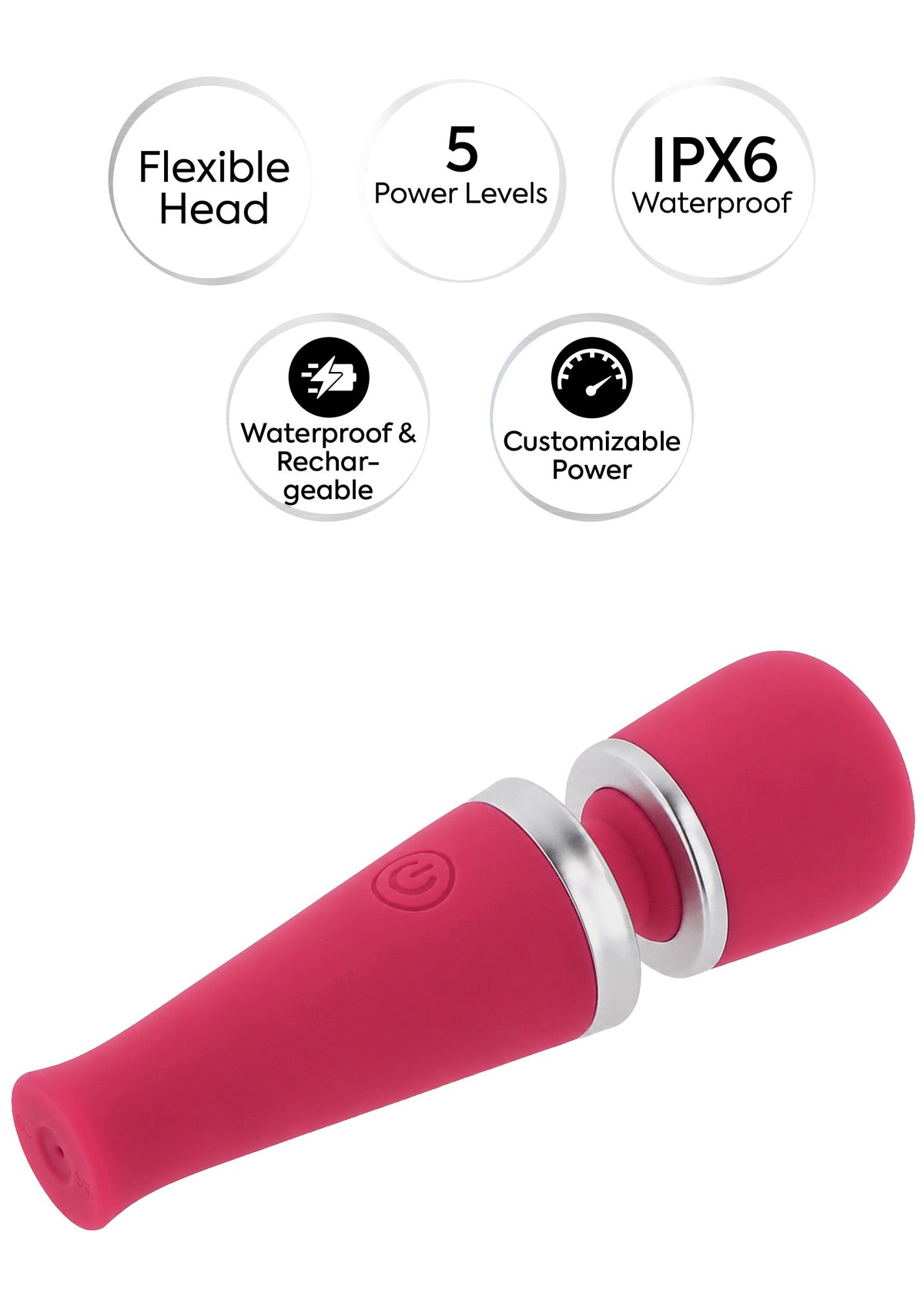 Travel Wand Massager RED - 4