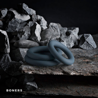 Boners 3-Delige Cockringen Set - Grijs - 4