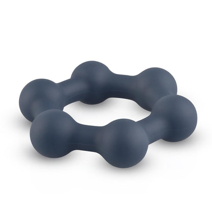 Boners Hexagon Cockring Met Stalen Kogels - 1