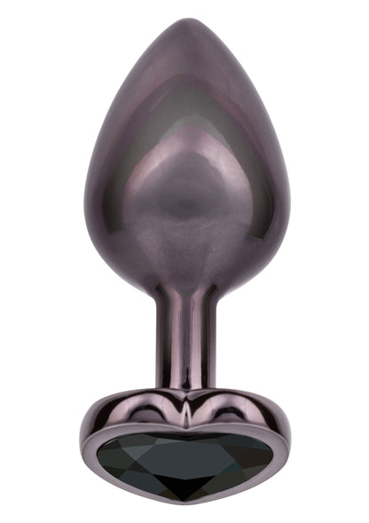 Diamond Heart Plug Large BLACK - 0
