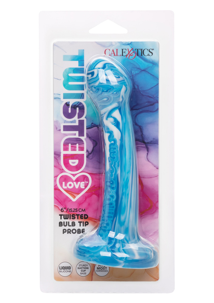 CalExotics Twisted Love Twisted Bulb Tip Probe BLUE - 7