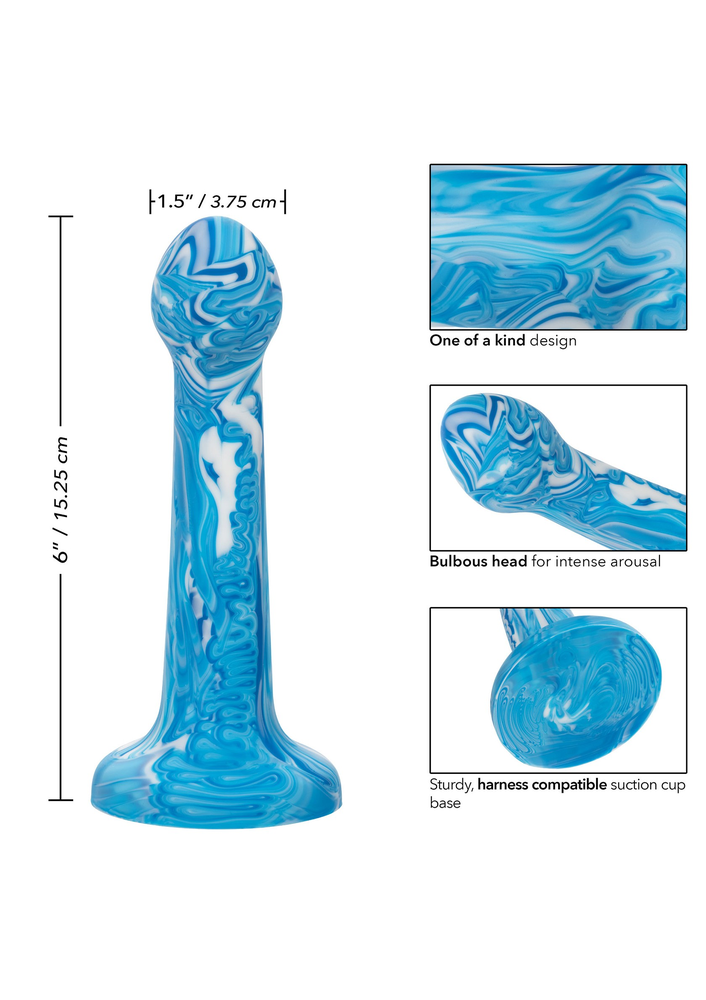 CalExotics Twisted Love Twisted Bulb Tip Probe BLUE - 0