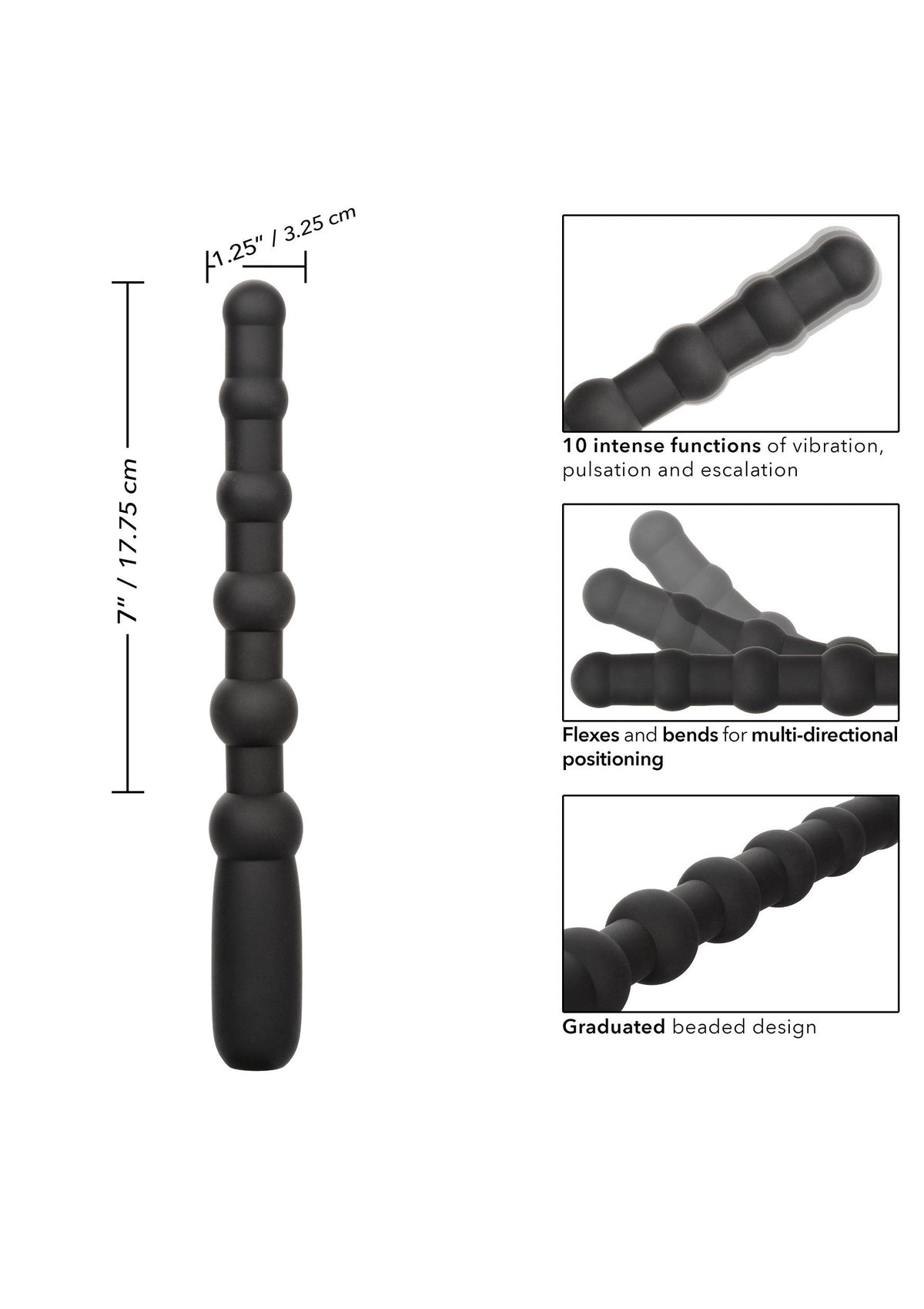 Rechargeable X-10 Beads BLACK - 3