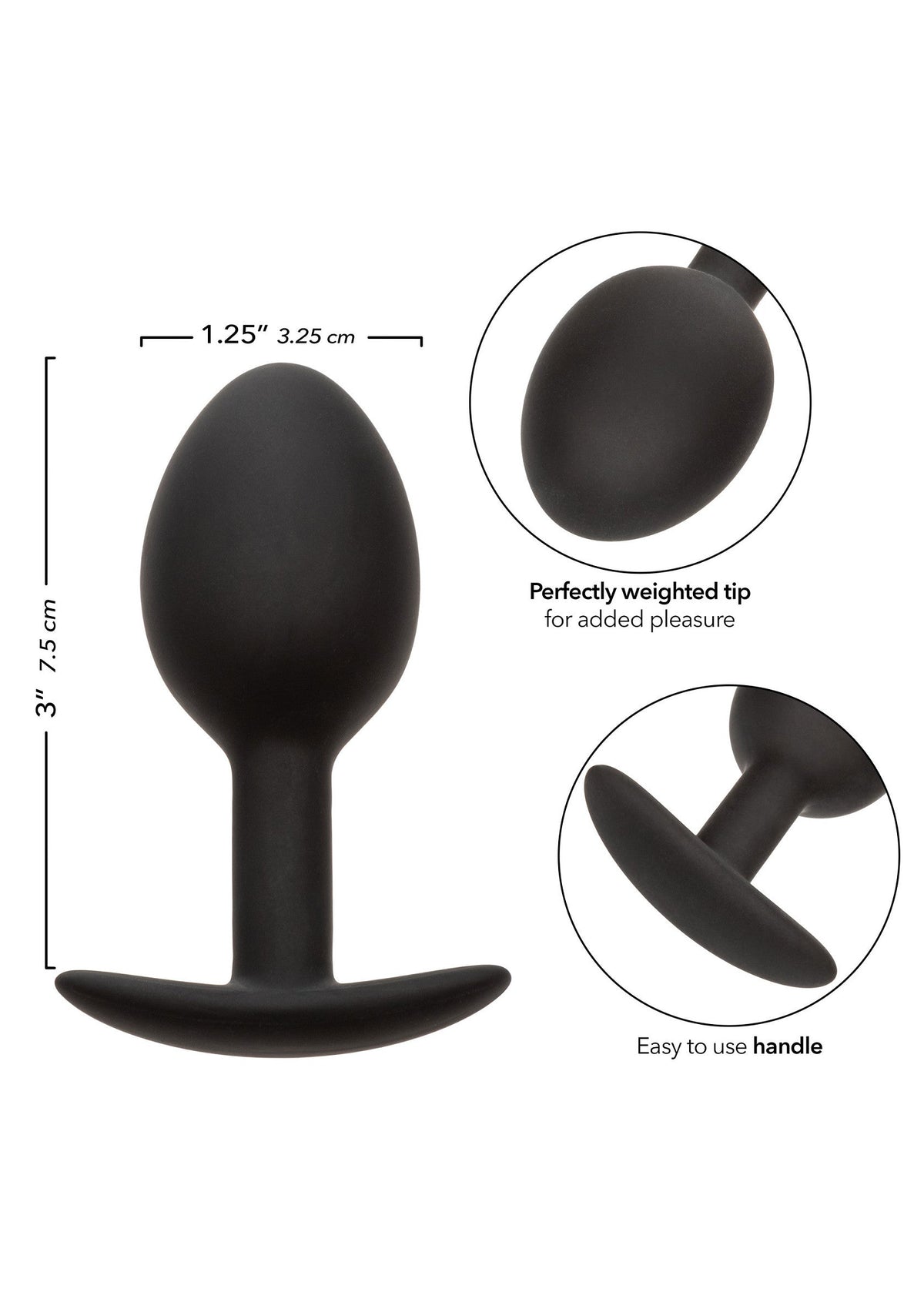 Weighted Silicone Plug BLACK - 3