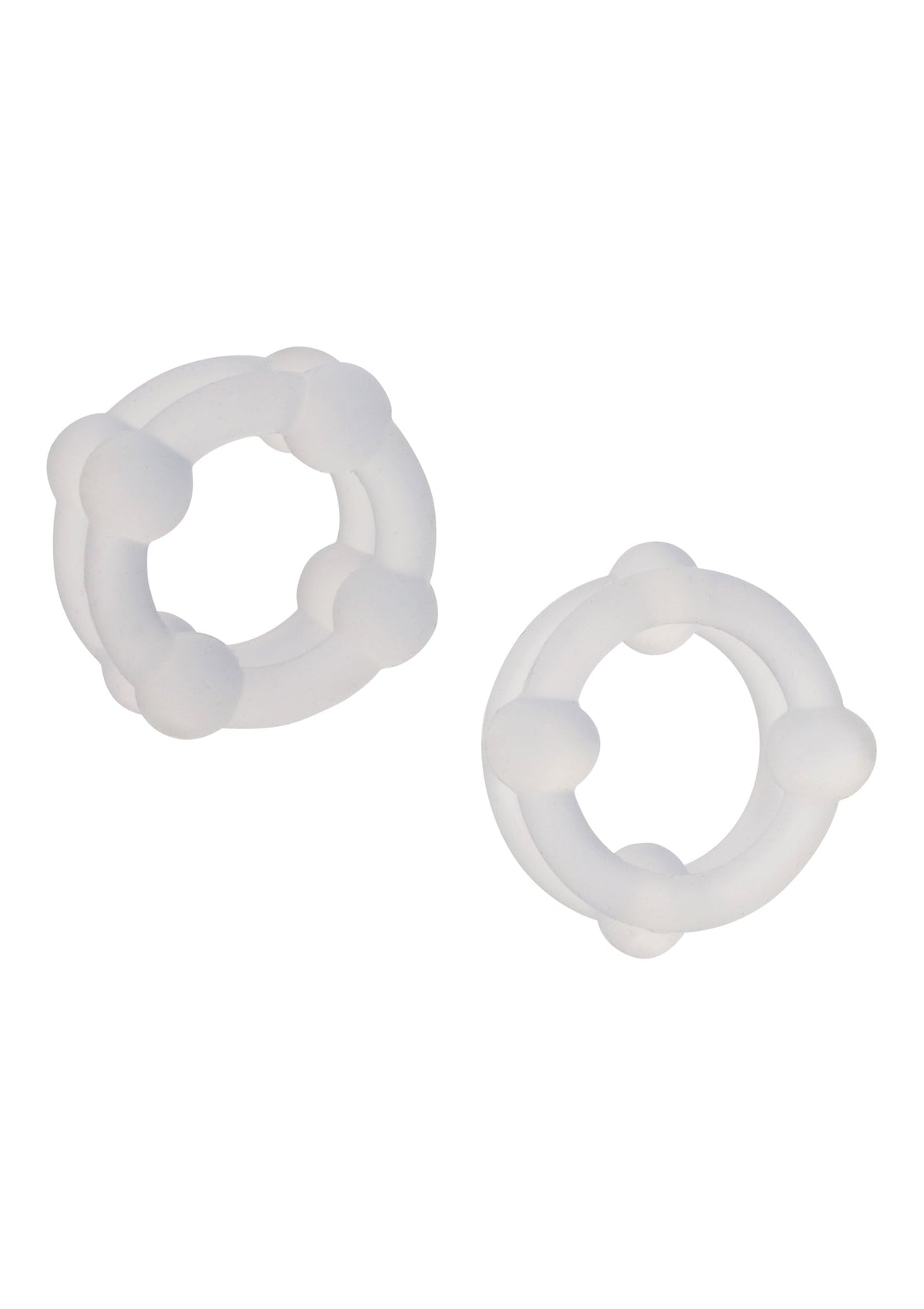 Silicone Double Stacker Rings CLEAR - 0