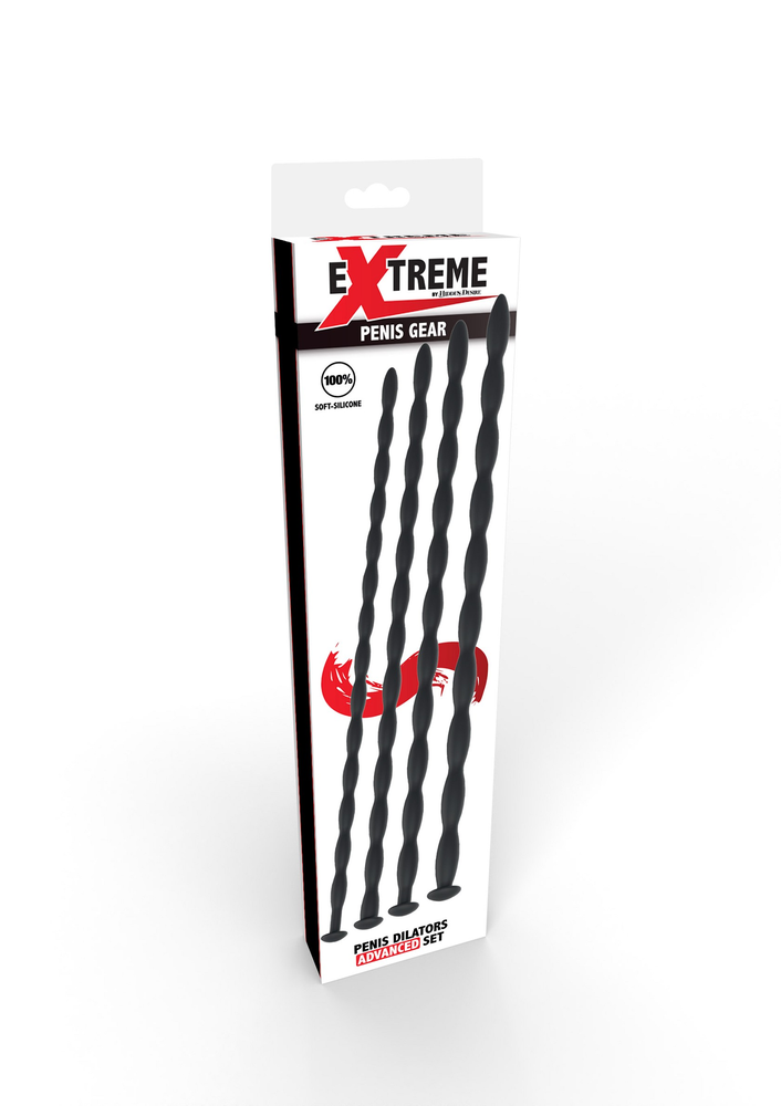 Hidden Desire Extreme Penis Dilator Set Large 4 pcs BLACK - 1