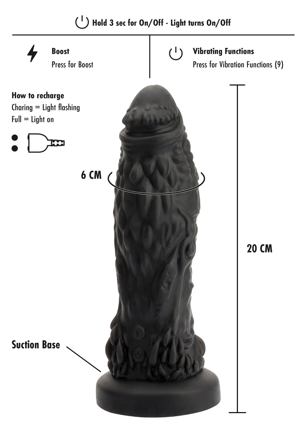 Goblin Monster Dong BLACK - 4