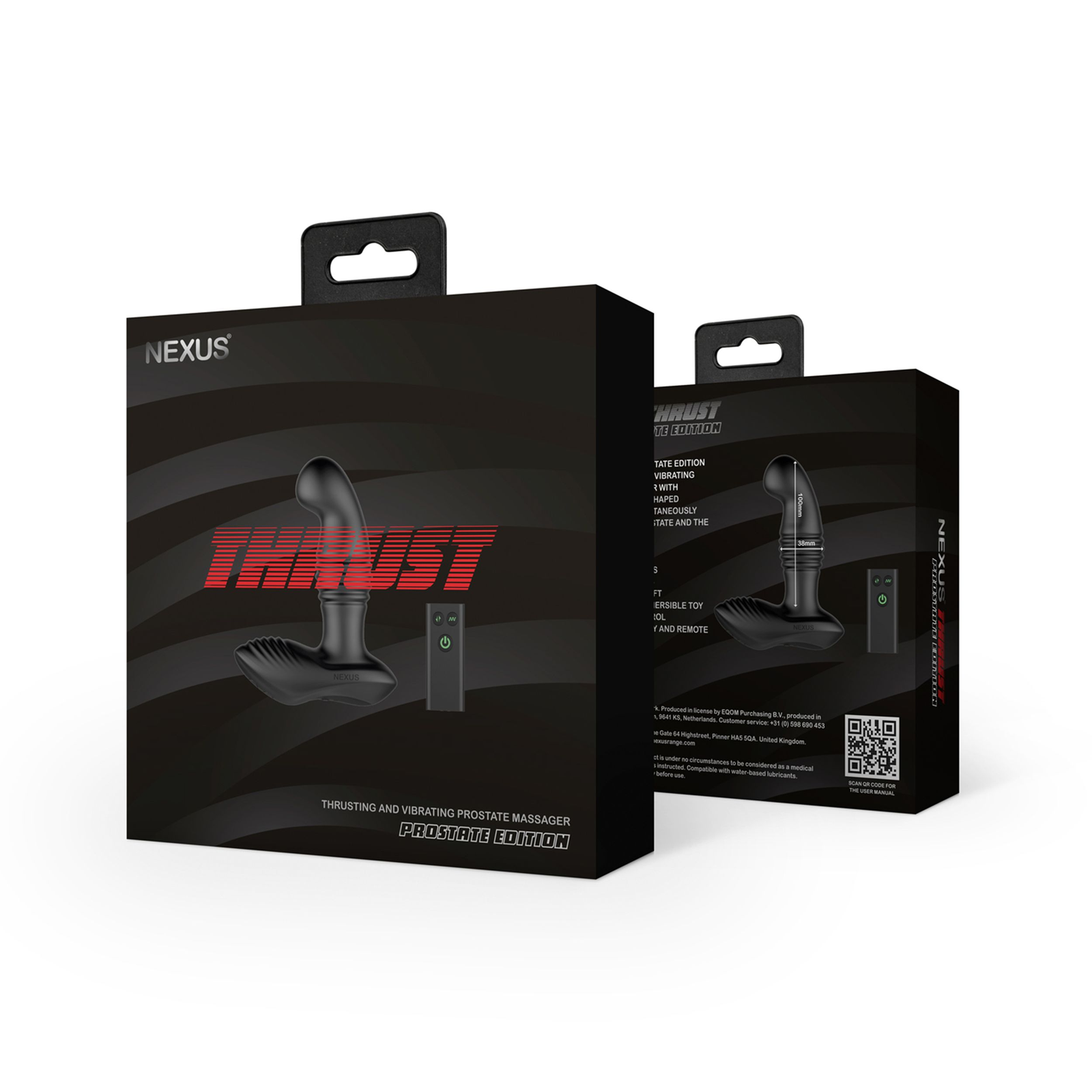 Nexus - Thrust Stotende Prostaat Massager Met Afstandsbediening - Zwart - 0