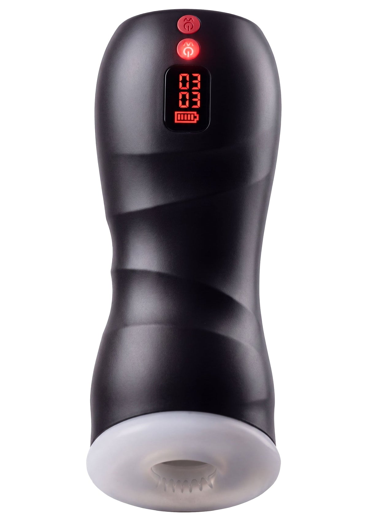 Vibrating Twin Turbo Masturbator BLACK - 2