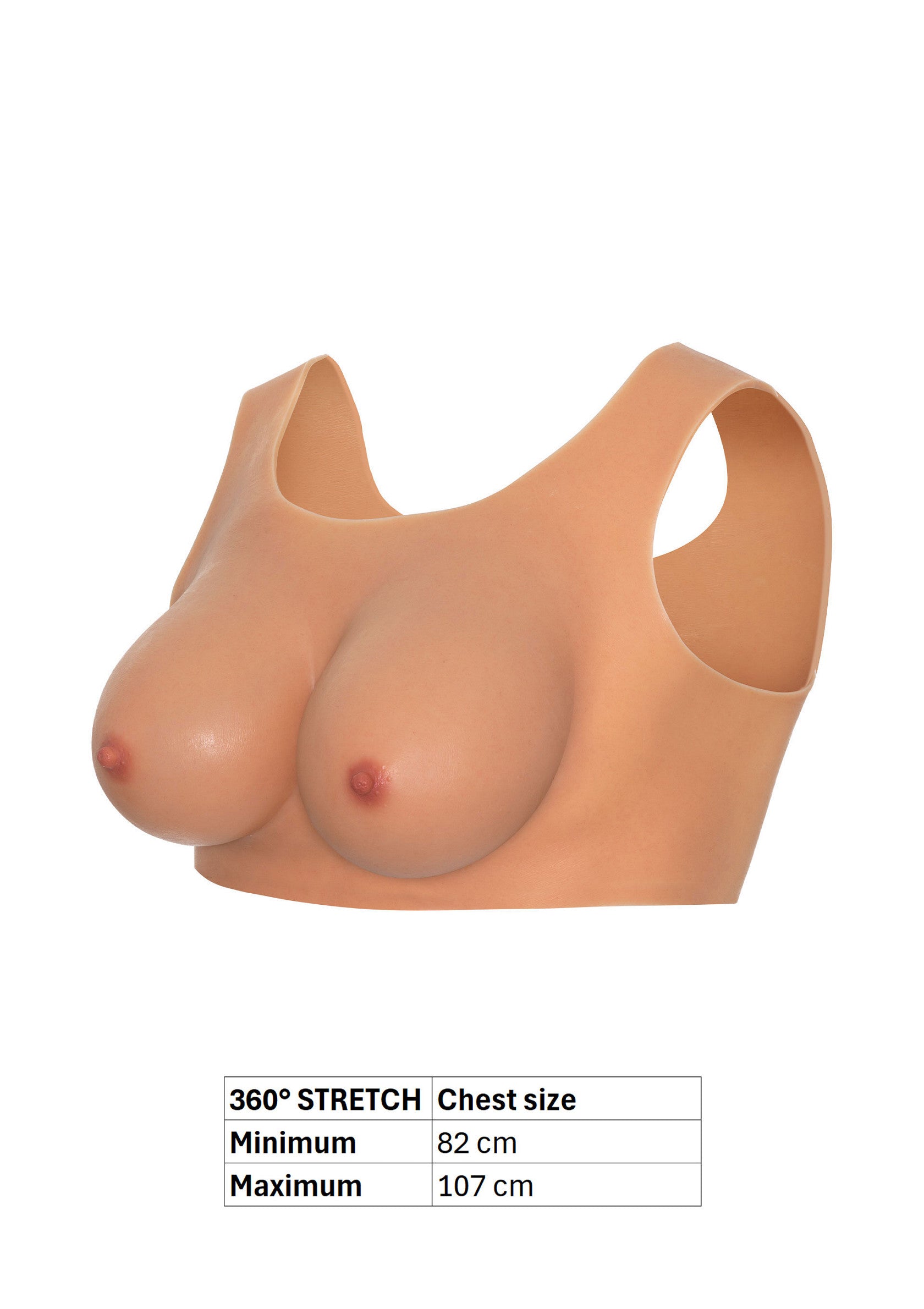 Hidden Desire Alter Ego Wearable Breasts Top With D-Cup SKIN S/M/L - 0