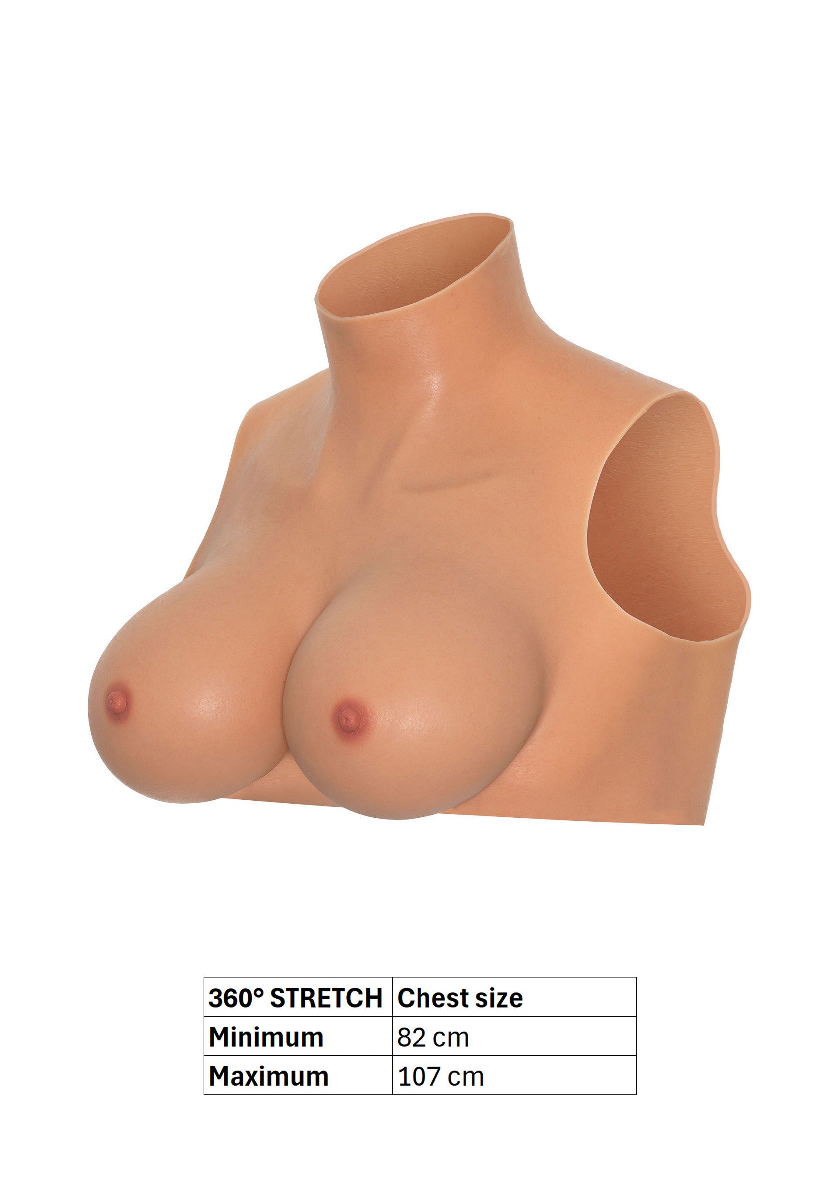 Hidden Desire Alter Ego Wearable Breasts Crop Top With E-Cup SKIN S/M/L - 0