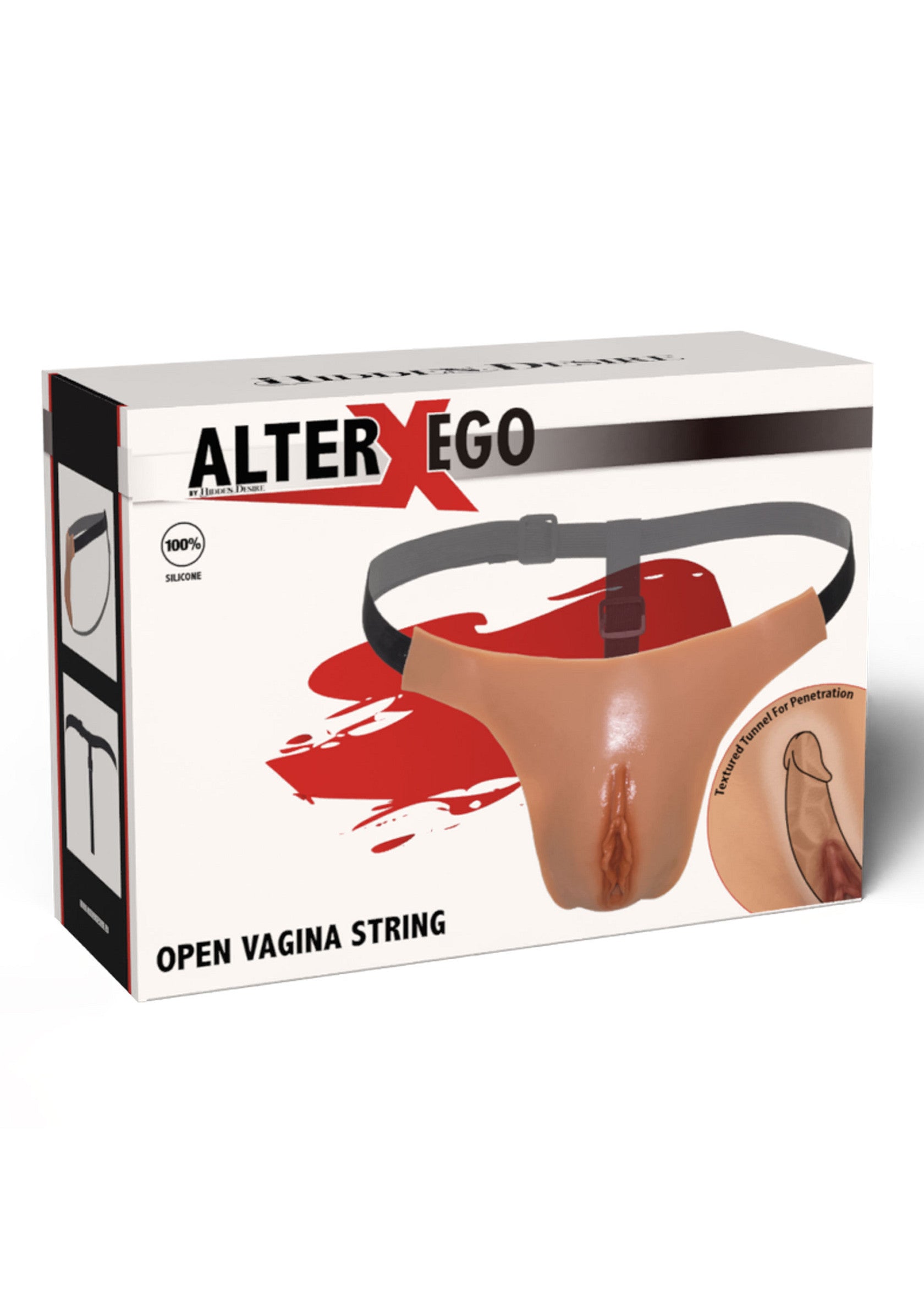 Hidden Desire Alter Ego Adjustable Open Vagina String SKIN O/S - 6