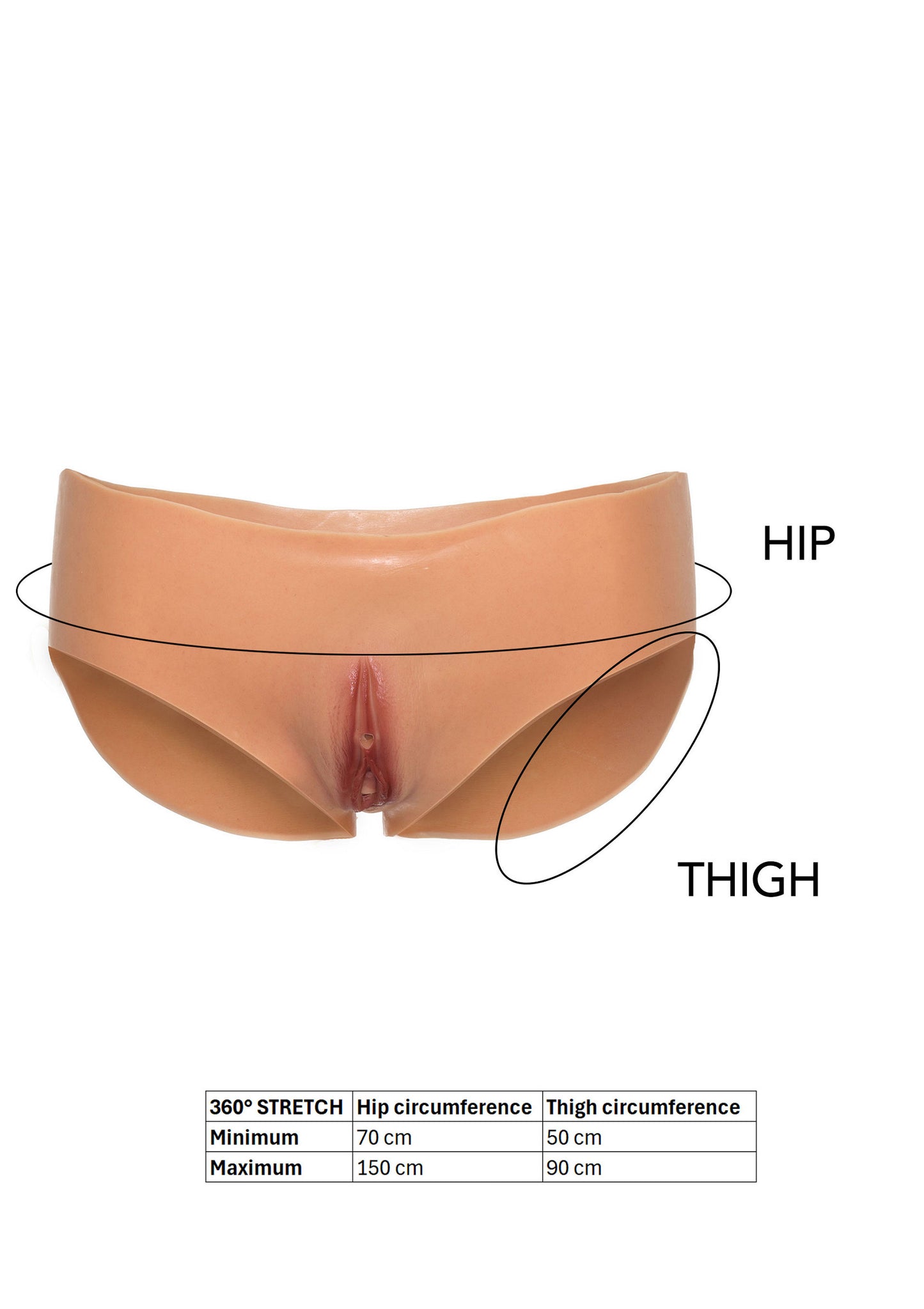 Hidden Desire Alter Ego Open Vagina Brief Low Waist SKIN S/M/L - 6