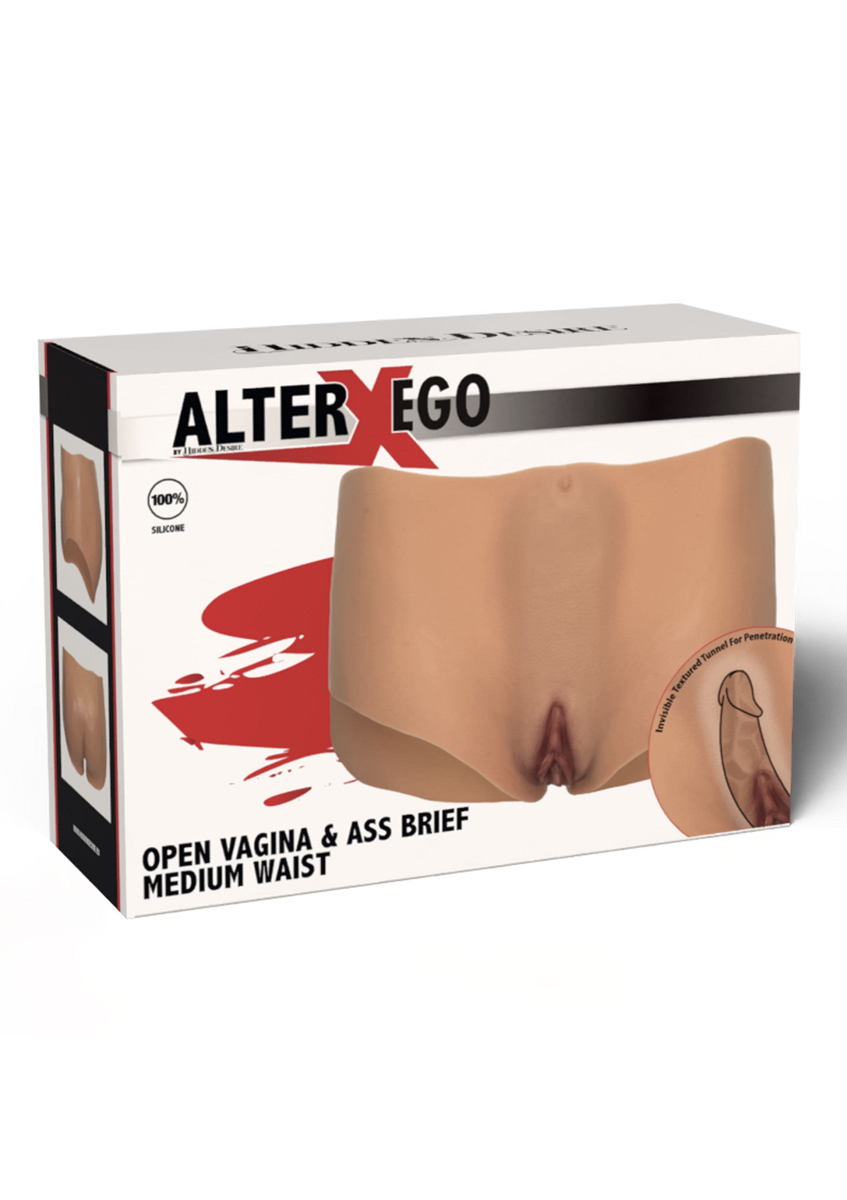 Hidden Desire Alter Ego Open Vagina & Ass Brief SKIN S/M/L - 7